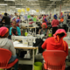 Workers sew clothes inside the Indochine Apparel PLC textile factory in Hawassa Industrial Park in Southern Nations, Nationalities and Peoples region, Ethiopia November 17, 2017. Picture taken November 17, 2017.REUTERS/Tiksa Negeri - RC17B0E7FE80